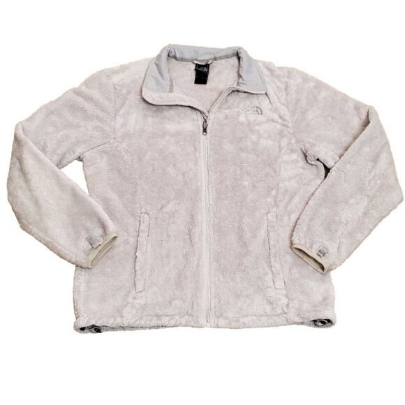 The North Face Womens Sz Large Osito Jacket Full Zip Fall 2011 Gray - Picture 1 of 8